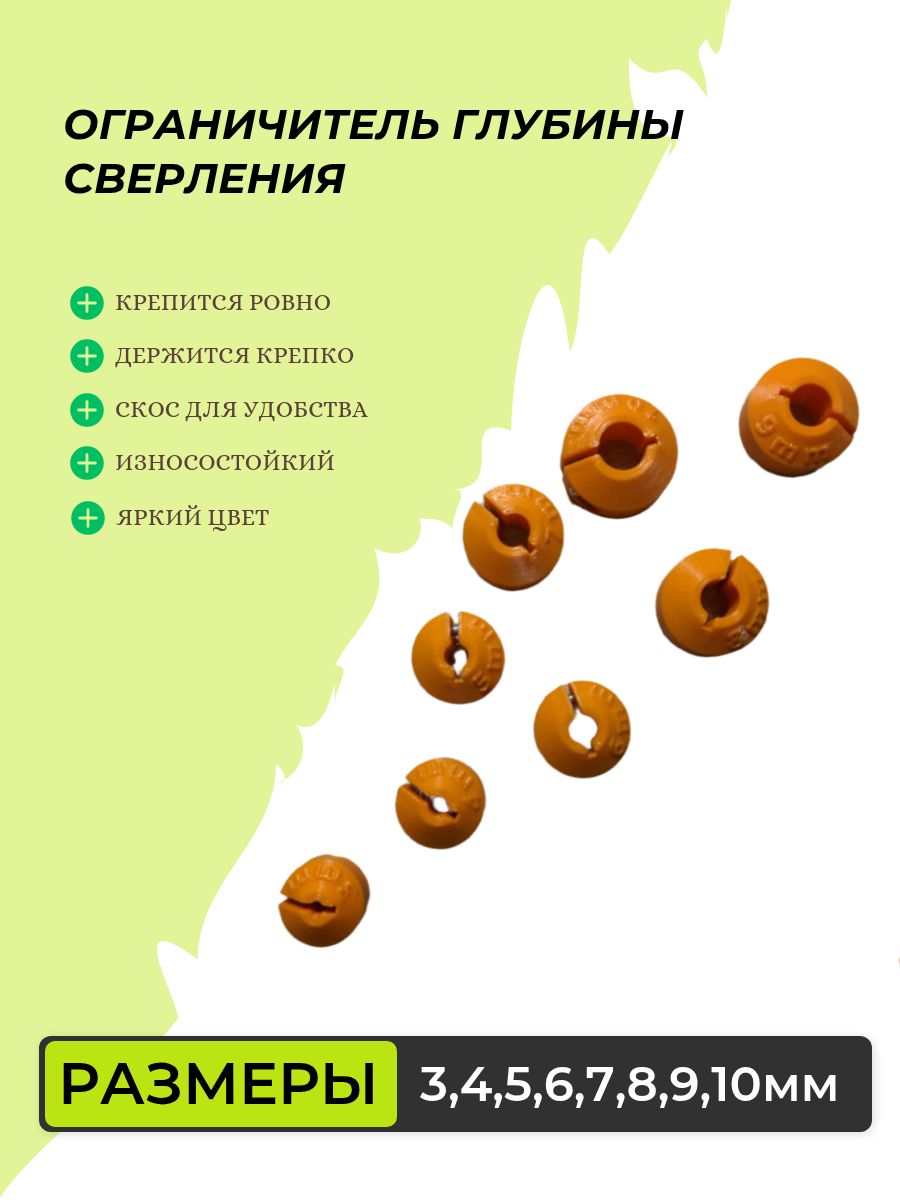 Ограничительглубинысверлениясоскосом,пластик