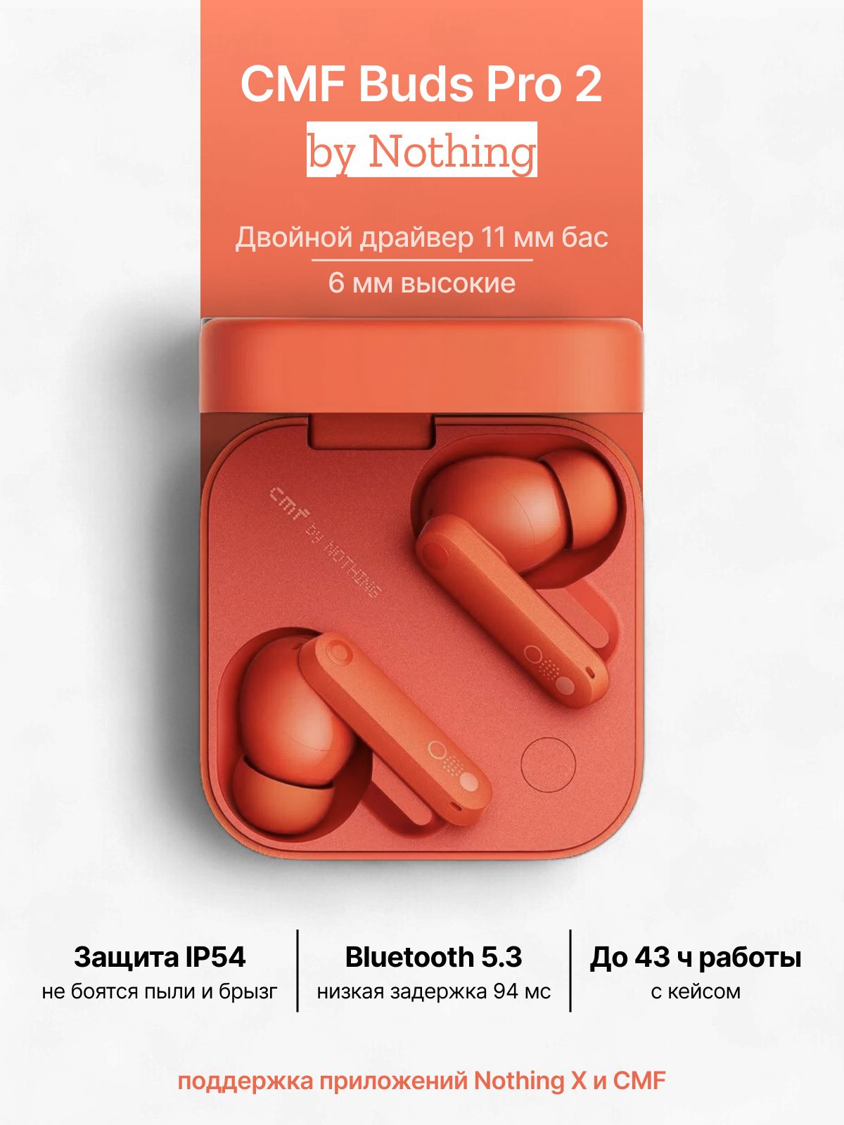 Внутриканальные Внутриканальные Nothing CMF Беспроводное B187