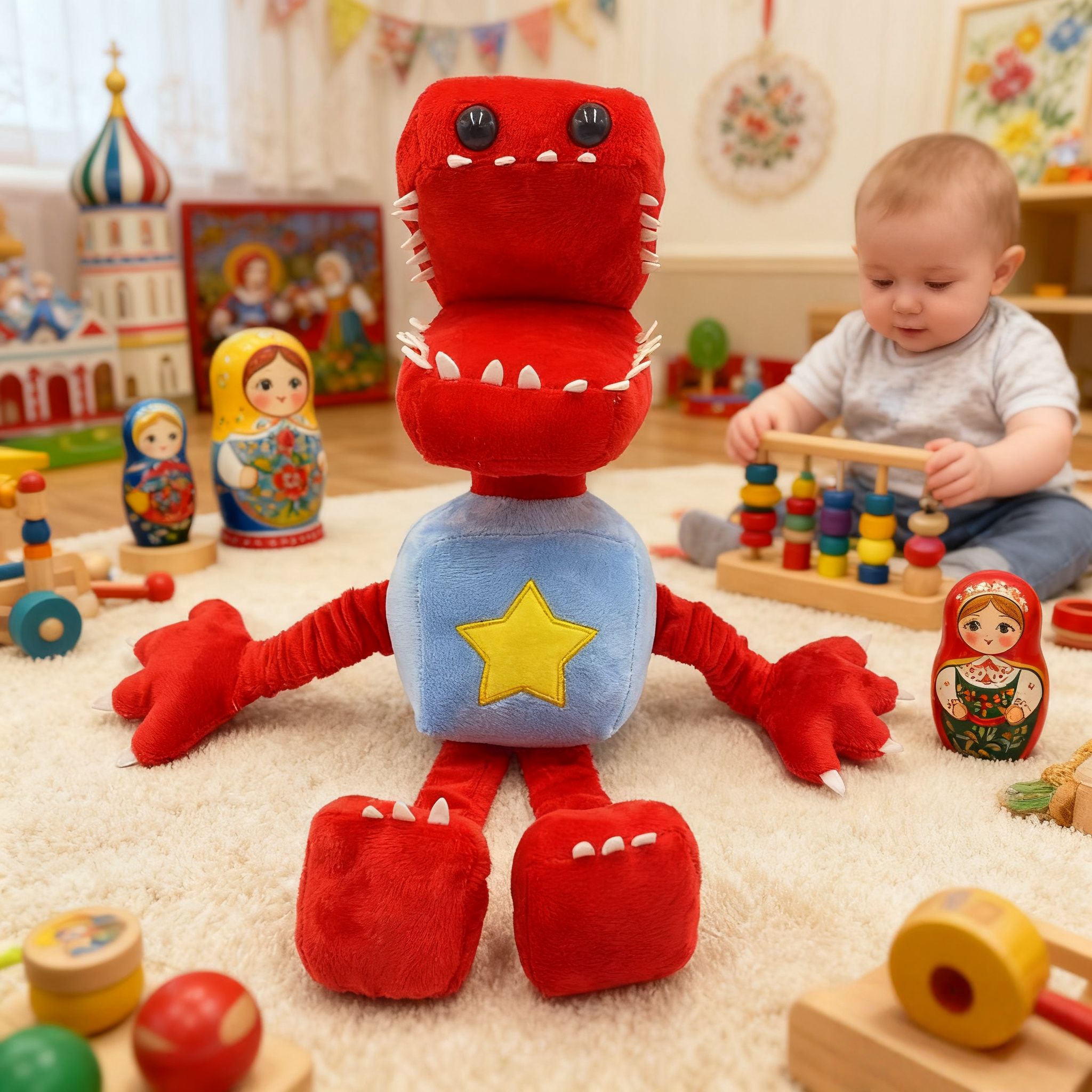 Эксклюзивный плюшевый персонаж Boxy Boo из Poppy Playtime 3 ...