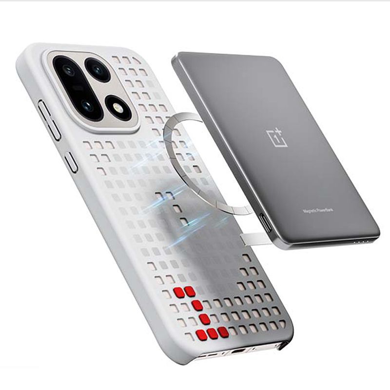 Чехол OnePlus 15, черный бампер из углеродного песчаника, чехол