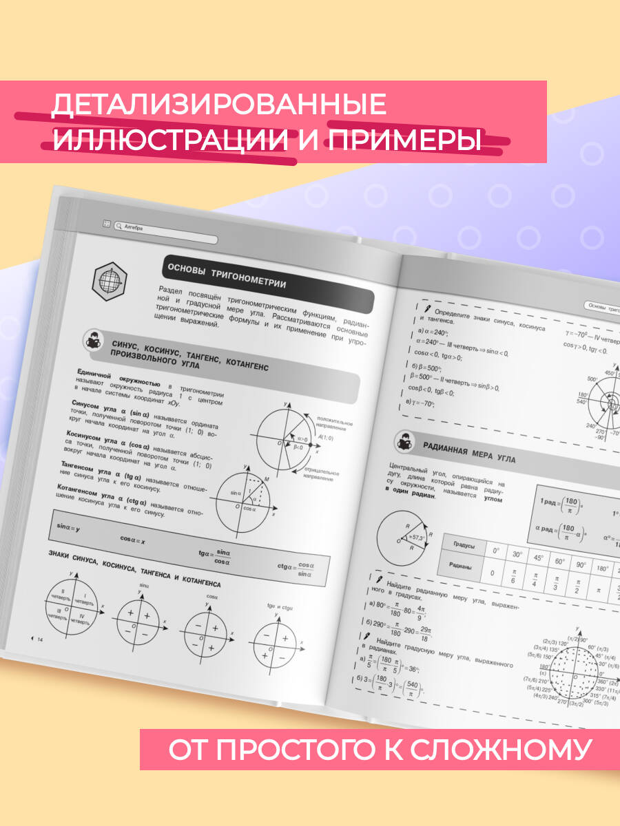 Математика. Подготовка к ОГЭ и ЕГЭ. 5-6-7-8-9-10-11 классы | Mathematics. Preparation for OGE and EGE. 5-6-7-8-9-10-11 grades - Ozon image 1