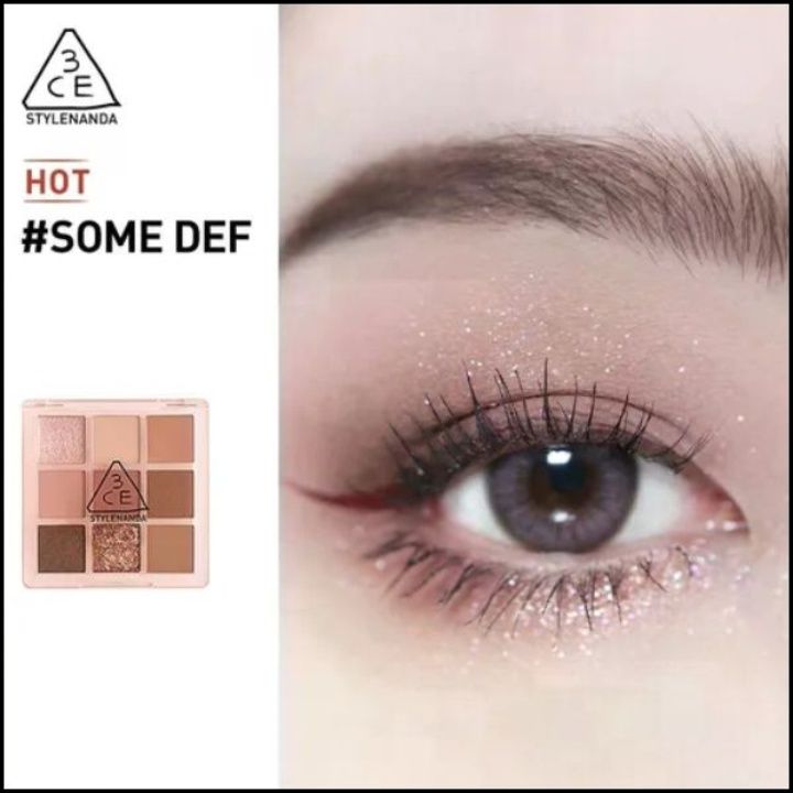 Эксклюзивные тени для век 3CE STYLENANDA, 9 оттенков SOME DEF, 8.5 ...