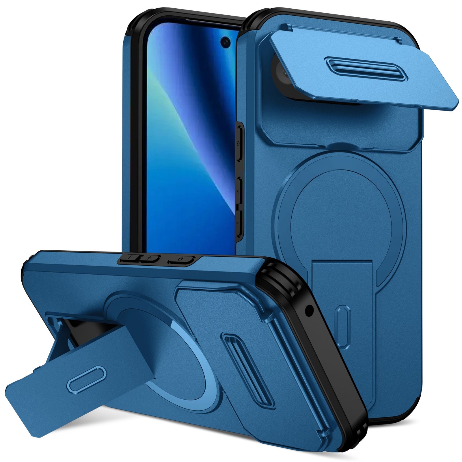 智能手机壳 用于 Google Pixel 10a, 塑料 , 蓝色