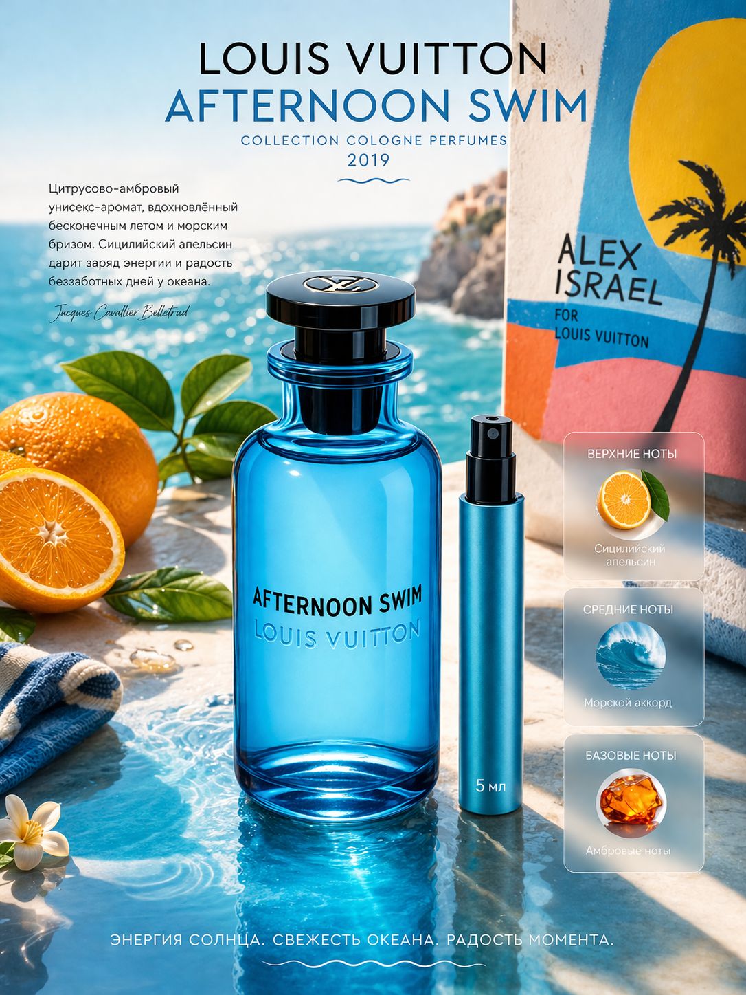 Louis Vuitton Afternoon Swim Парфюмерная вода унисекс 5 мл Отливант купить