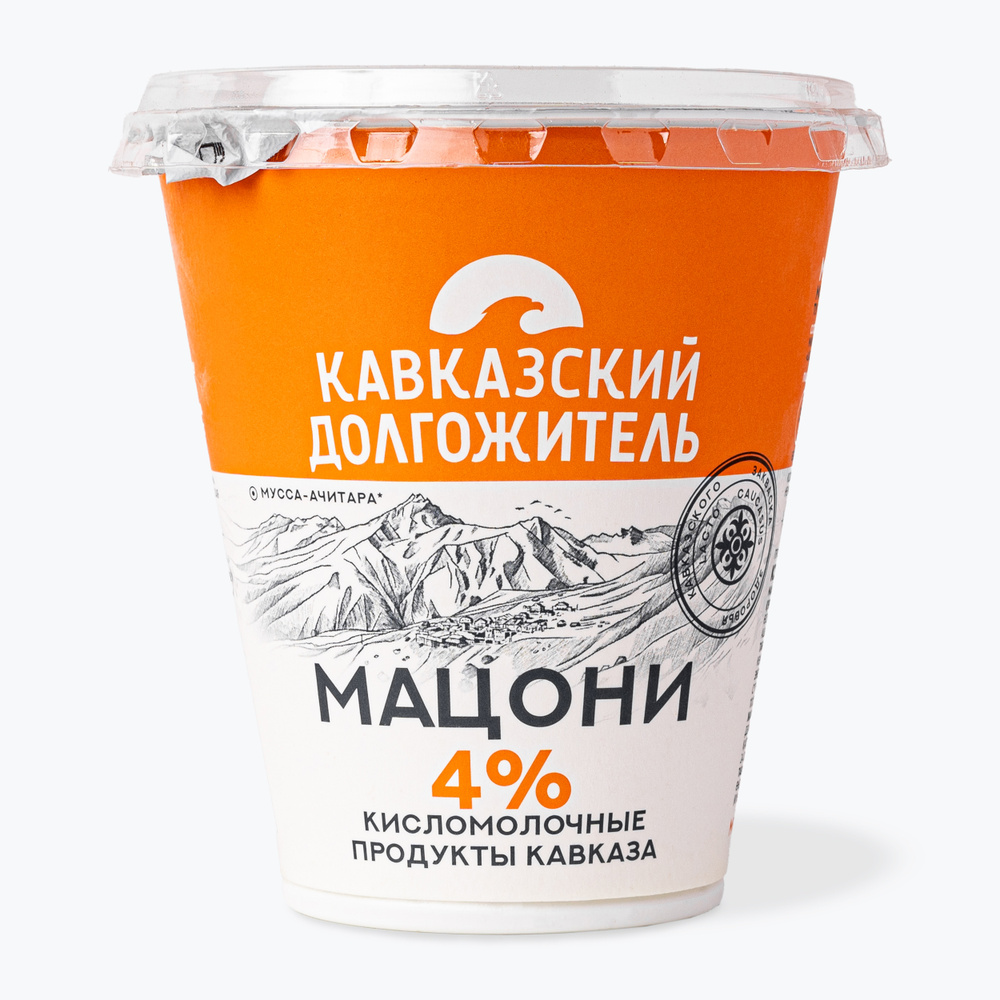 Мацони 4% 300 г, Кавказский Долгожитель #1
