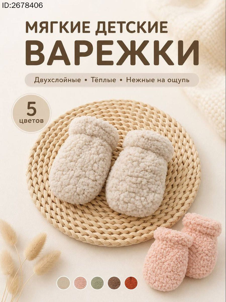 Варежки краги, 1 пара #1