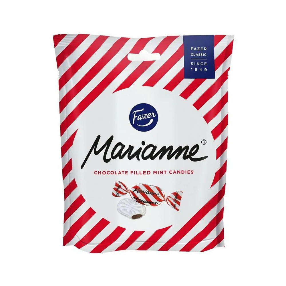 Мятные конфеты FAZER Marianne с шоколадной начинкой 220 гр #1