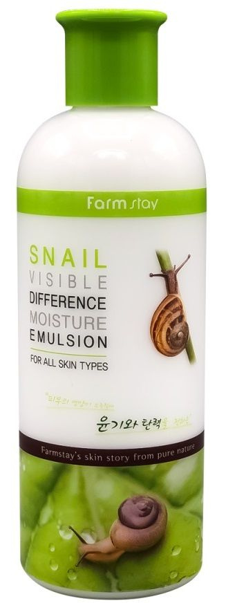 FarmStay Увлажняющая эмульсия с муцином улитки Snail Visible Difference ...