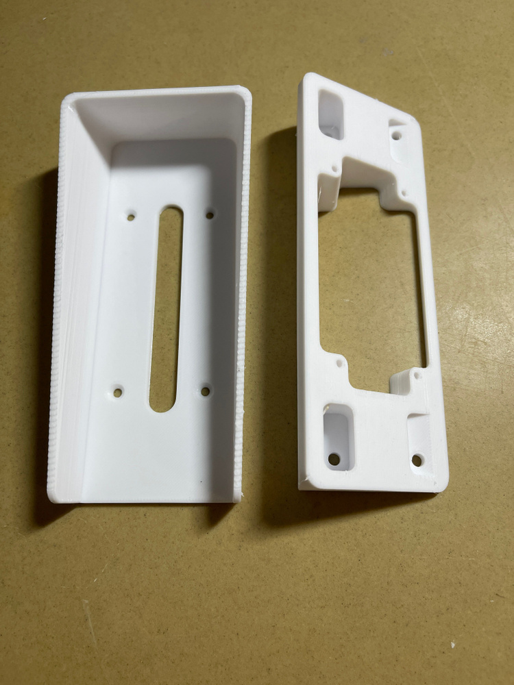 Комплект козырек + уголок для вызывной панели домофона 140х55мм (белый ...