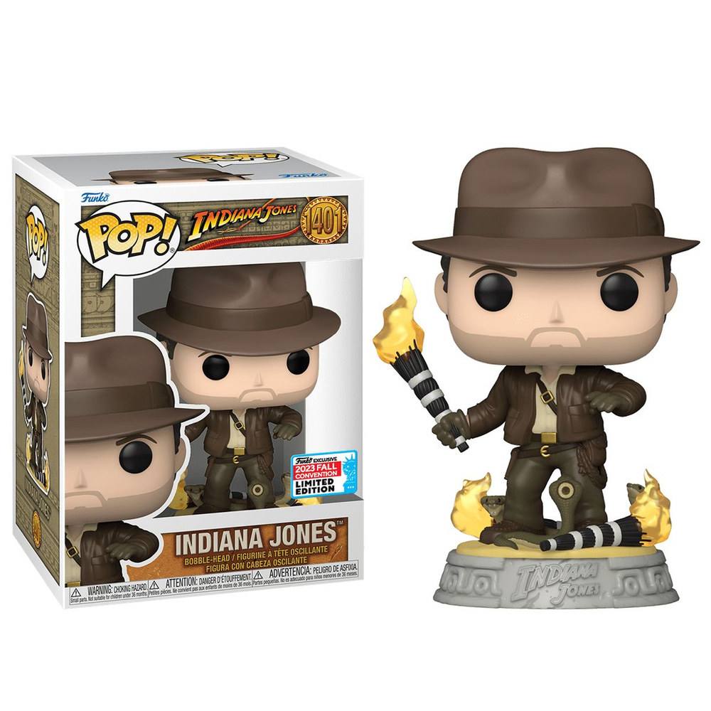 Фигурка Funko POP Indiana Jones with Snakes Harrison Ford со стикером