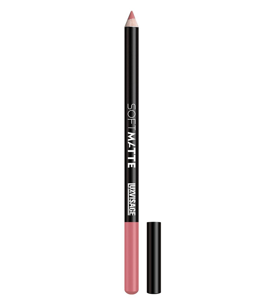 Матовый мягкий карандаш для губ Luxvisage soft matte тон 604 PINK #1