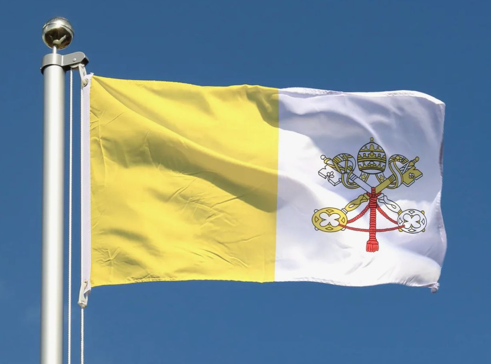 Флаг Ватикана 40х60 см с люверсами #1