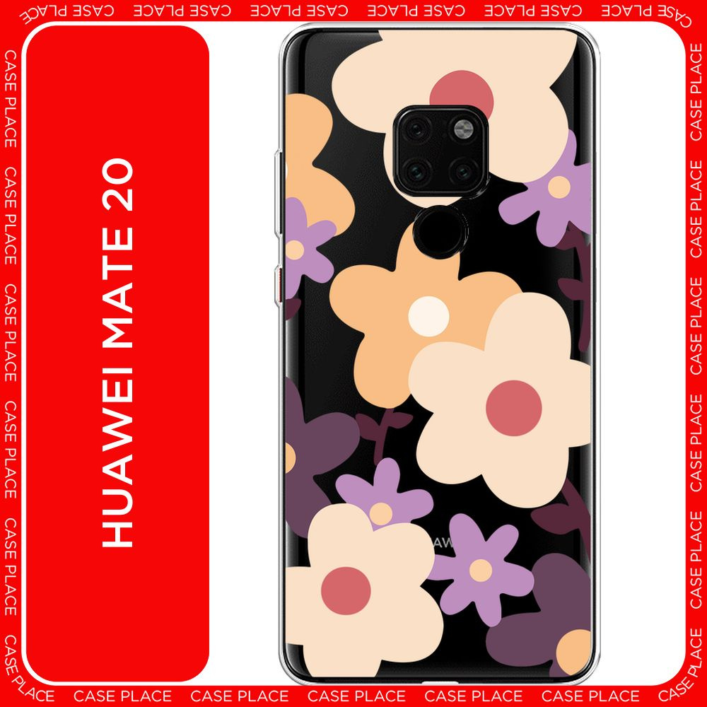 Силиконовый чехол на Huawei Mate 20 / Хуавей Мате 20 Бежевые цветы рисунок  - 8 марта, прозрачный - купить с доставкой по выгодным ценам в  интернет-магазине OZON (1420990229)