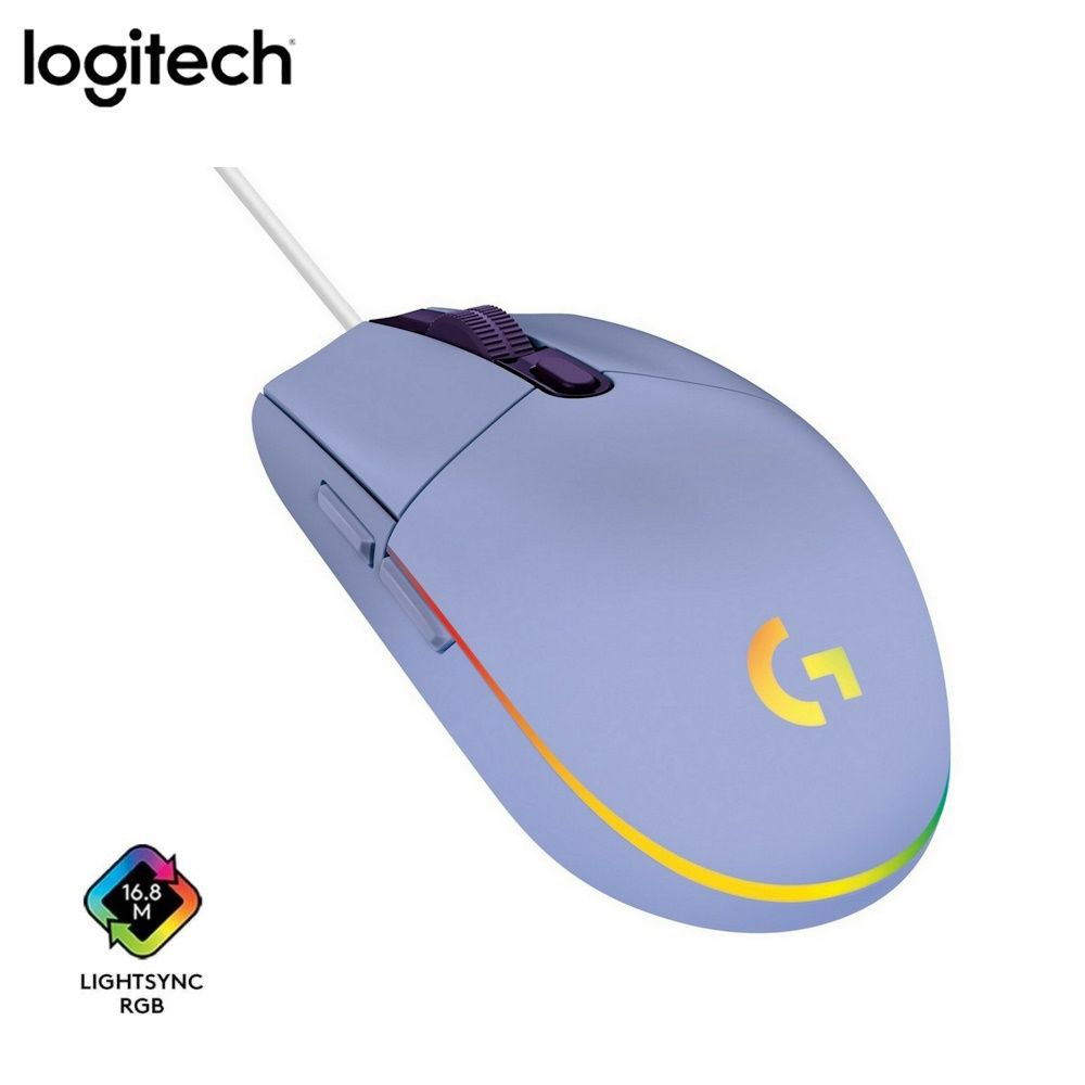 Игровая мышь проводная Logitech G g102 910-005857, лиловый - купить по ...