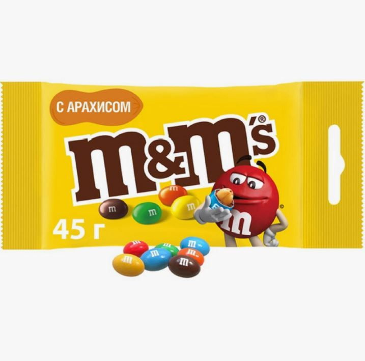 Драже M&M's с арахисом, 45гх2 - купить с доставкой по выгодным ценам в ...