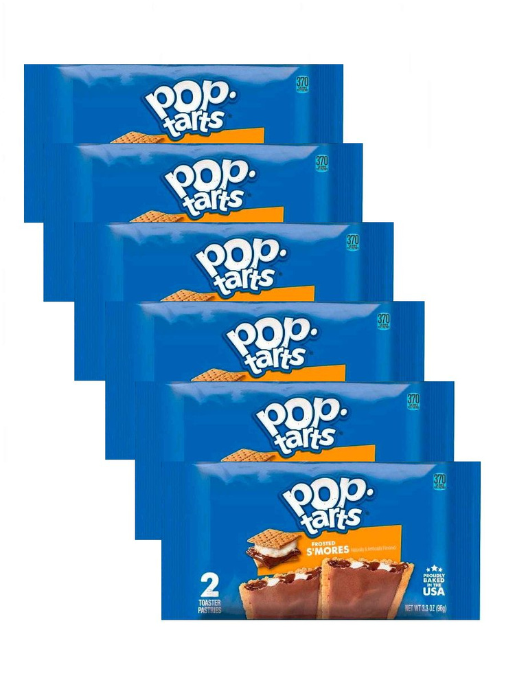 Печенье Pop-Tarts Frosted S'mores зефир в шоколаде, 96 г х 6 шт #1