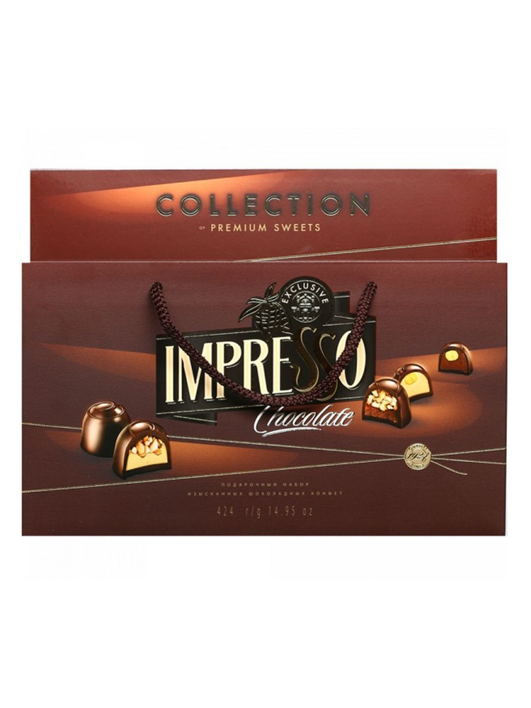 Набор конфет Impresso шоколадное ассорти, 424г коричневый 2шт - купить ...