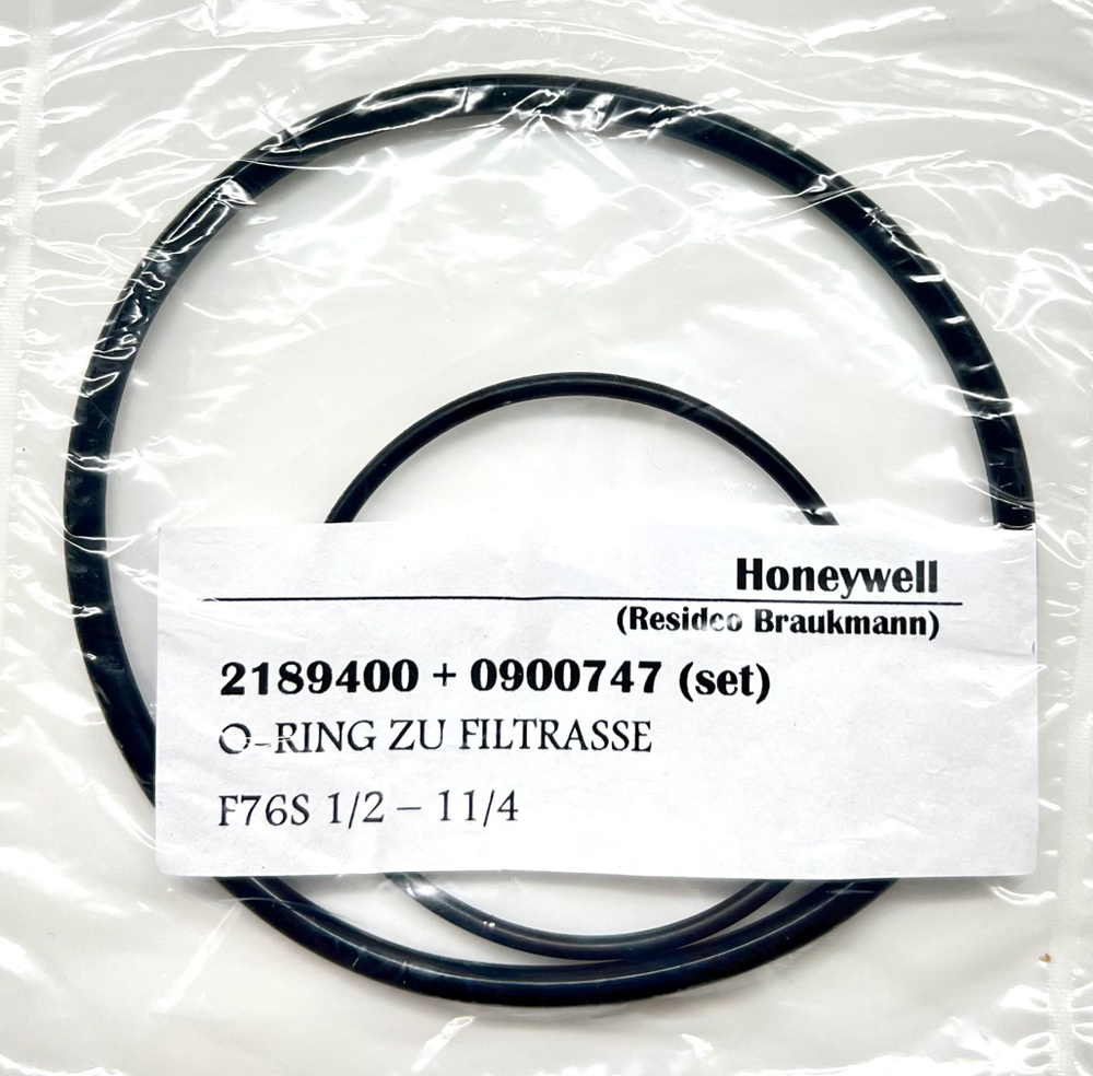 Комплект уплотнительных колец для фильтра Honeywell (Resideo Braukmann) F76S 1/2-1 1/4 арт. 2189400, #1