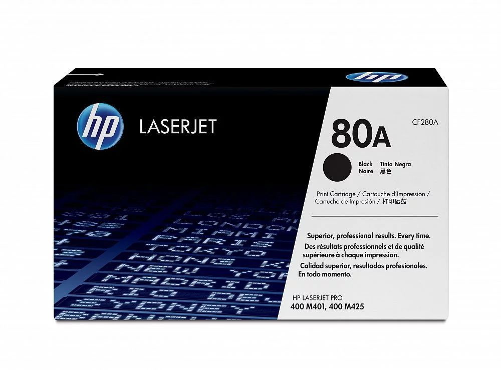 Картридж оригинальный HP 80A (CF280A) Black для принтера HP LaserJet Pro 400 M401a; LaserJet Pro 400 #1