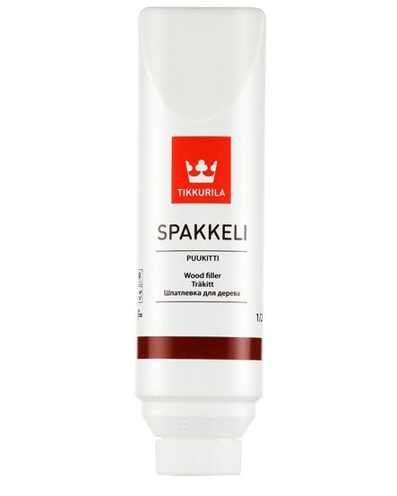 Tikkurila Spakkeli Puukiti/Тиккурила Спаккели Пуукити, 0.5л,Цвет Белый,шпаклевка для дерева  #1