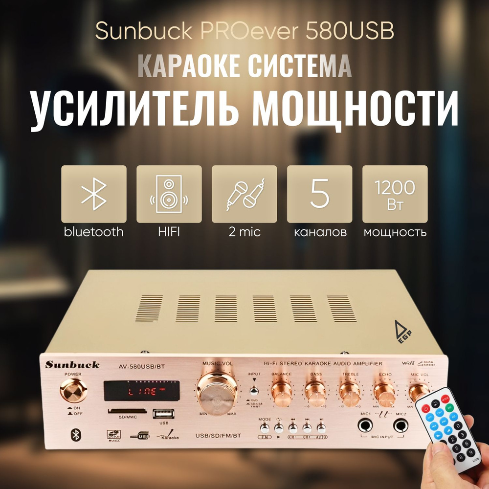 Усилитель мощности EGP, Транзисторный, 5.1, Dolby Digital 5.1 Surround  Sound & Stereo - купить по выгодной цене в интернет-магазине OZON  (1480931814)