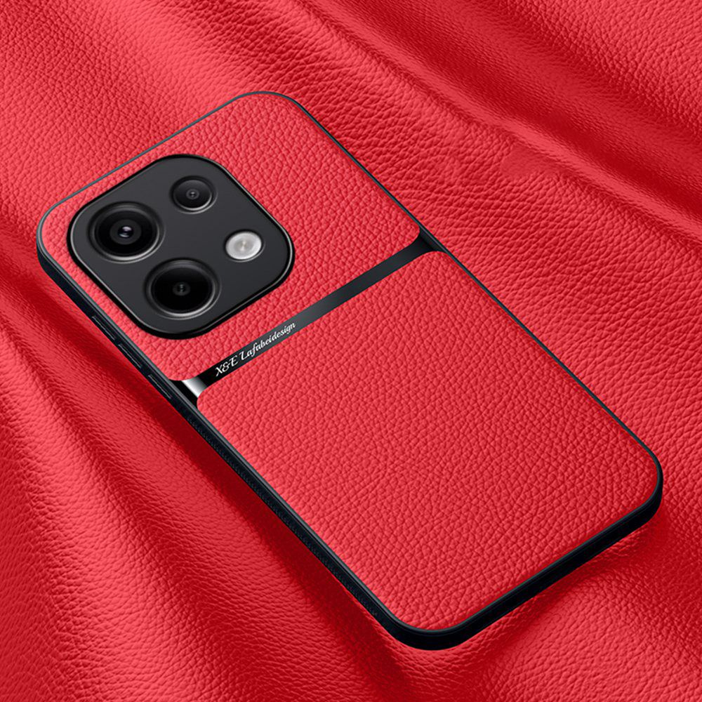 Кожаный чехол для Poco M6 Pro 4G, Поддержка беспроводной зарядки чехол ...