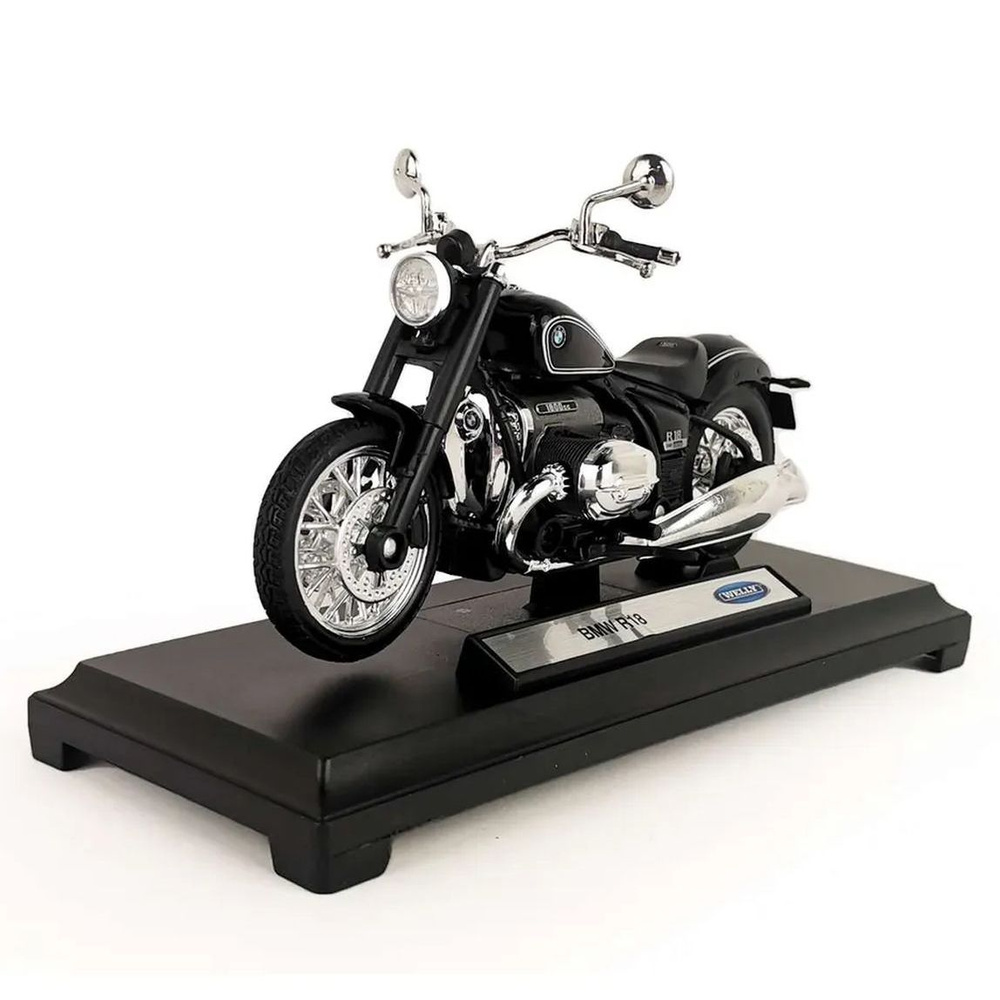 Мотоцикл металлический BMW R 18, масштабная коллекционная модель Welly 1:18  черный, БМВ - купить с доставкой по выгодным ценам в интернет-магазине OZON  (1483531441)