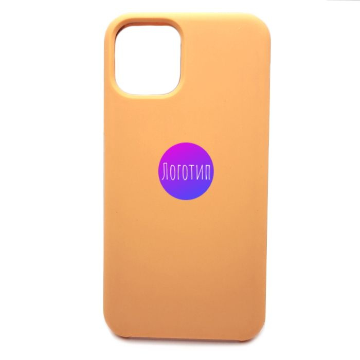Силиконовый чехол для iPhone 11 Pro "Silicone Case" с логотипом, цвет: бледно-оранжевый #1