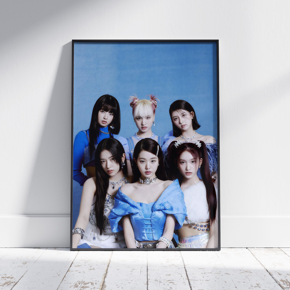 Плакат на стену для интерьера K-POP (IVE - Общее 2) - Постер по КПОП музыке формата А4 (21x30 см) #1