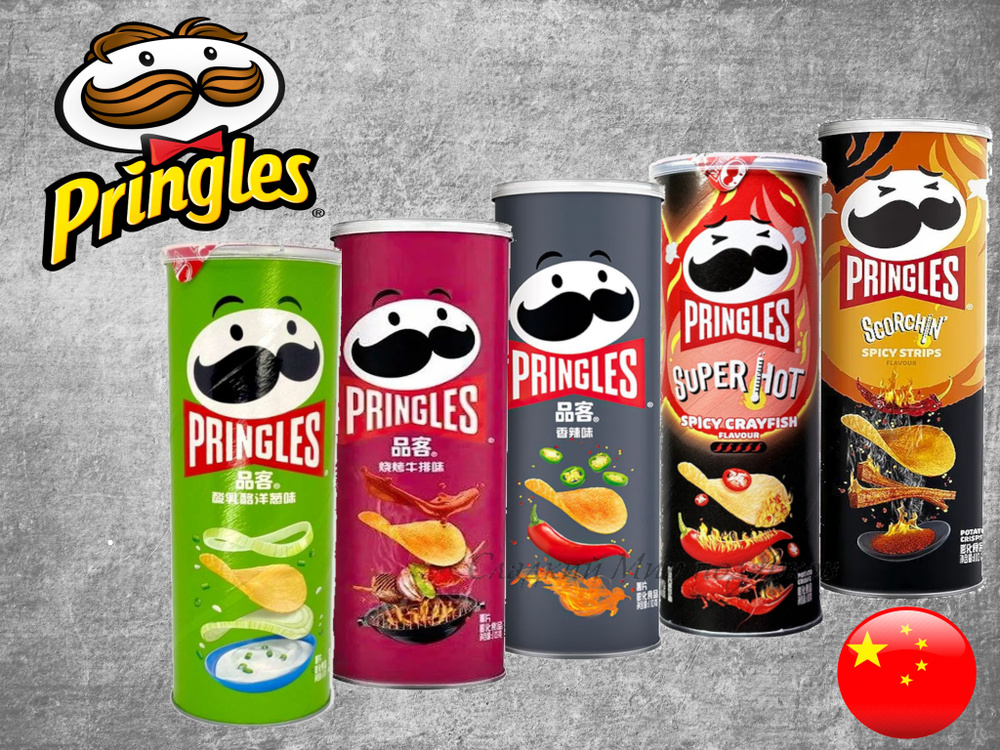 Чипсы картофельные Pringles / Принглс 5 вкусов: Острый рак, Супер ...