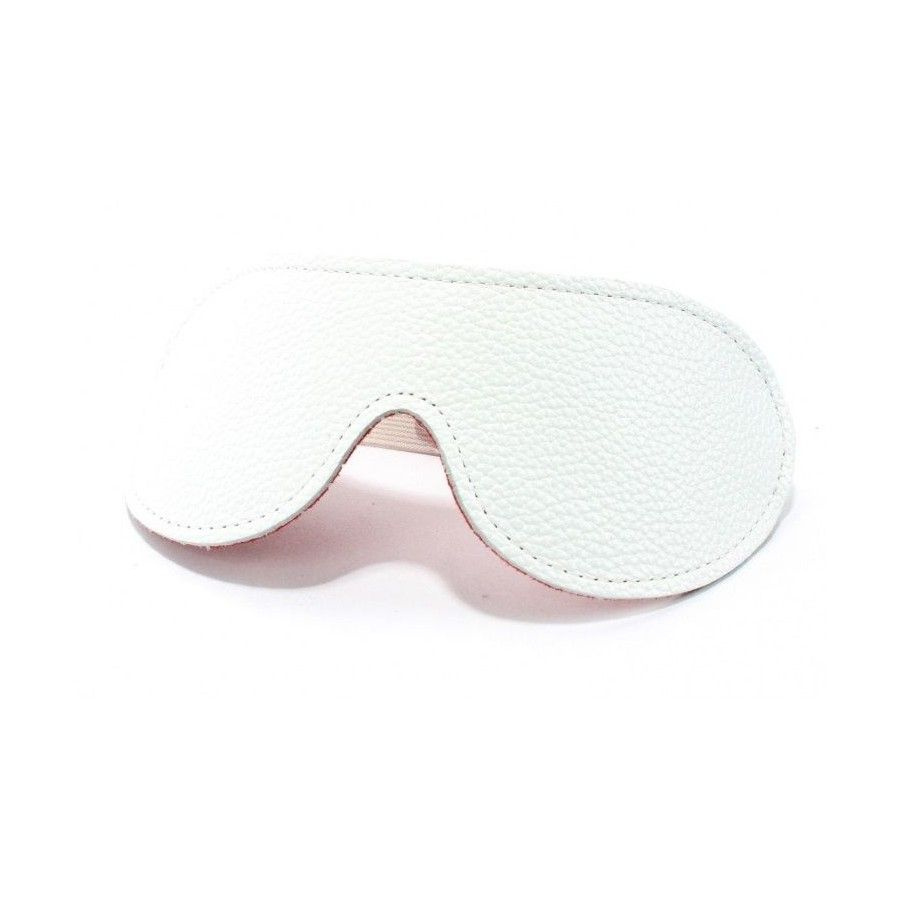 Бело-красная двусторонняя кожаная маска на глаза на резинке - купить с ...