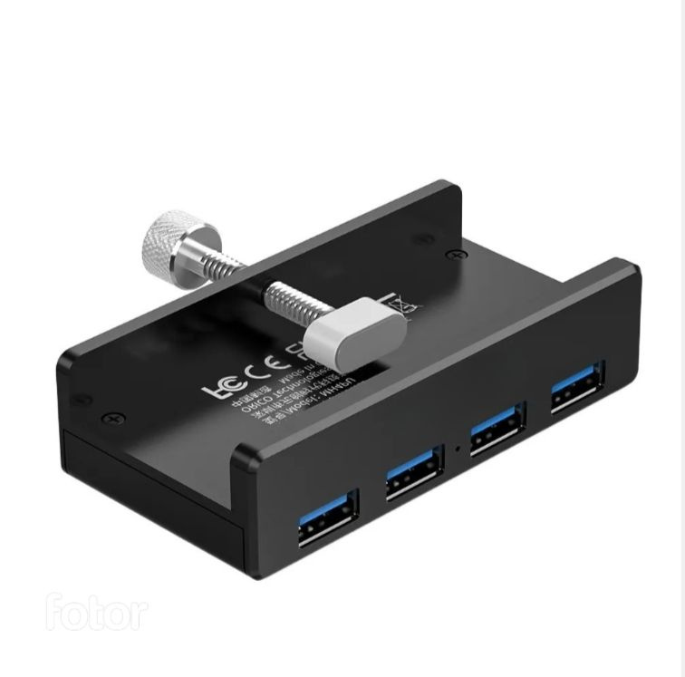 Хаб USB 3.0 MH4PU на 4 порта USB 3.0 для крепления на стол или к ...