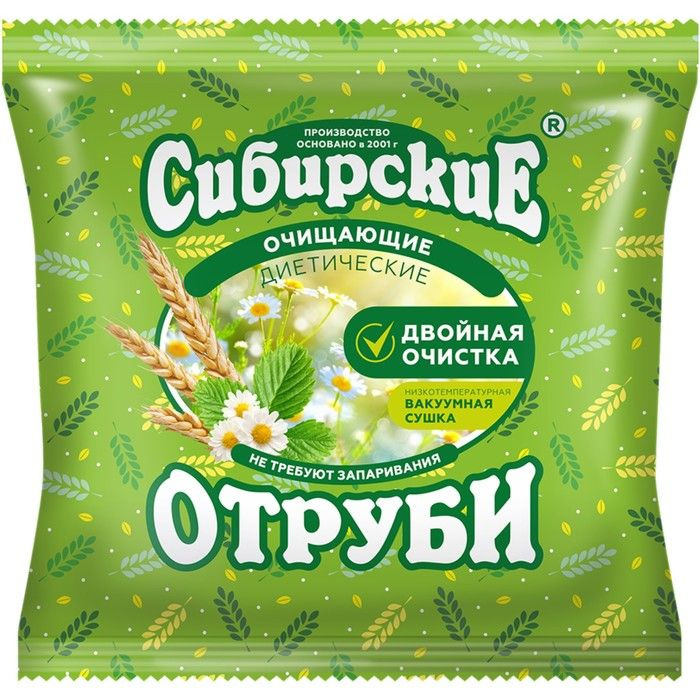 Сибирские отруби пшеничные очищающие, 200 г #1