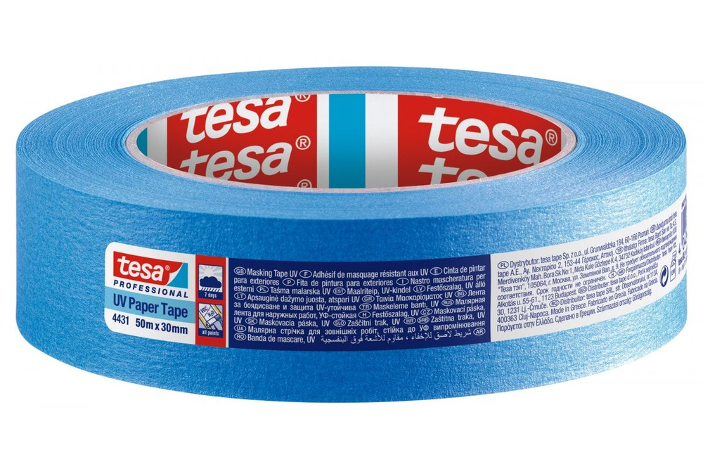 Tesa Малярная лента синяя УФ стойкая для наружных работ Четкий край 50 м 30 мм  #1