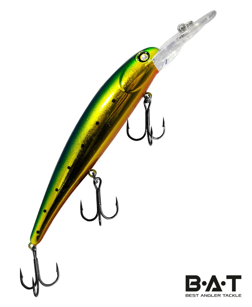 Троллинговый воблер BAT Hachiro (V) 120 mm; 19 g; 3.5-4 m/Bandit Walley/ для ловли судака и щуки  #1