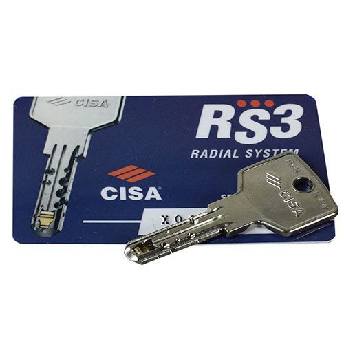 Цилиндр замка CISA RS3, ключ-ключ, 70мм, 35х35, золото #1