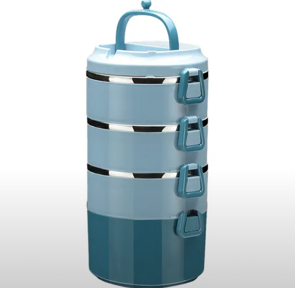 Ланч-бокс Техно-Лайф, 3000 мл, 4 шт, голубой - купить по выгодной цене ...