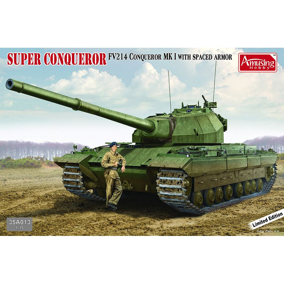 Сборная модель Английского танка Super Conqueror FV214 1/35 Amusing Hobby 35A013  #1