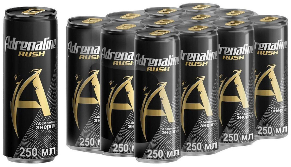 Энергетический напиток "Адреналин Раш" 12 шт по 250мл - купить с ...