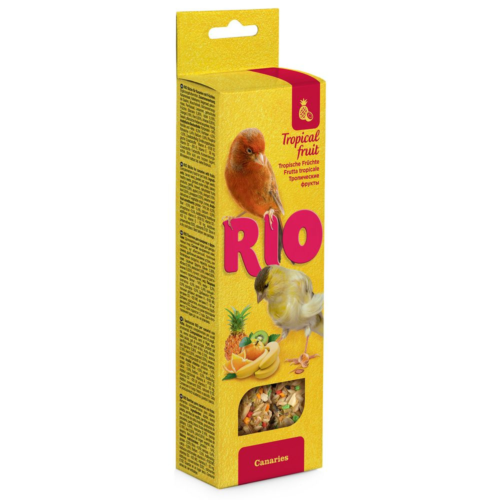 Лакомство для канареек RIO палочки с тропическими фруктами, 2х40 г  #1