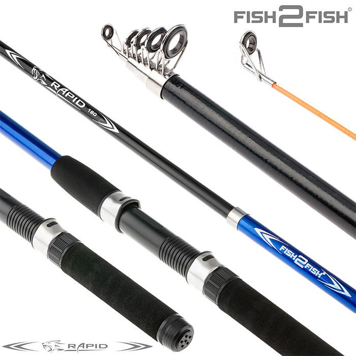 Спиннинг телескопический Fish2fish Rapid (10-40) 3,6 м Blue #1