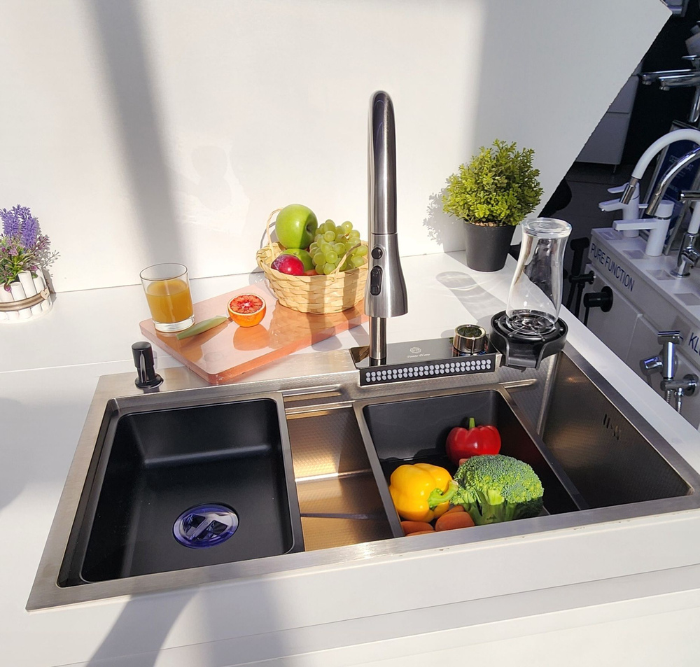 Многофункциональная кухонная мойка из нержавеющей стали BZ9954BS цвета ...