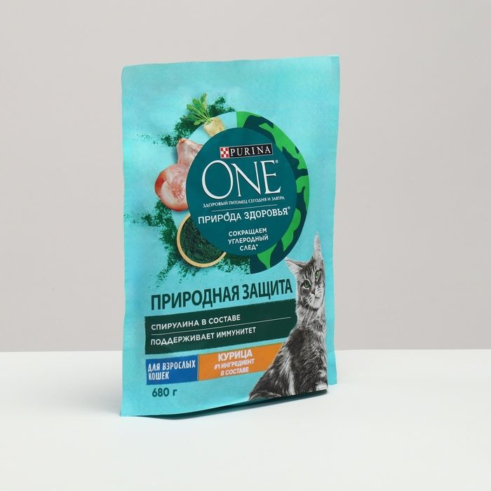 Сухой корм Purina One "Природа здоровья" для кошек, курица, 680 г  #1