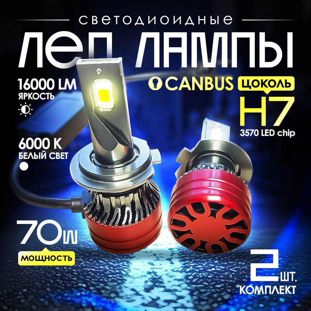 Лед лампы H7, светодиодные led лампы h7