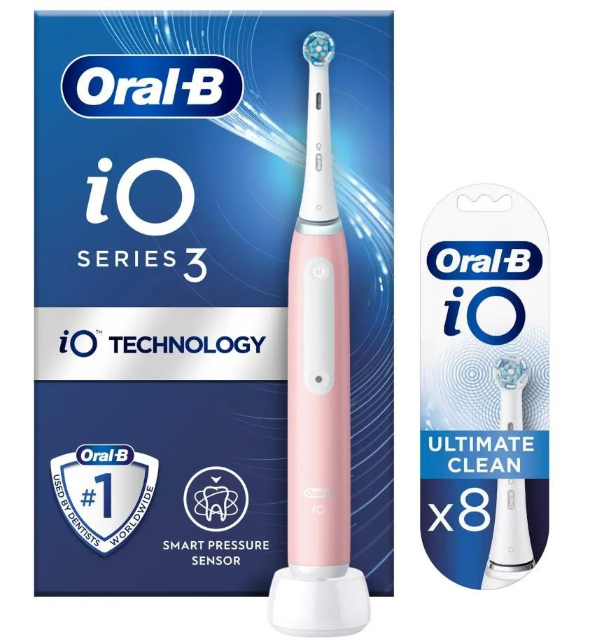 Электрическая зубная щетка ORAL-B IO3 BRUSH PINK (8006540731222) #1