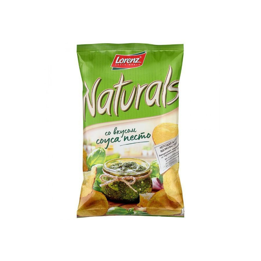 Naturals Pesto, 100гр. - 4шт. карт.чипсы c соусом песто #1