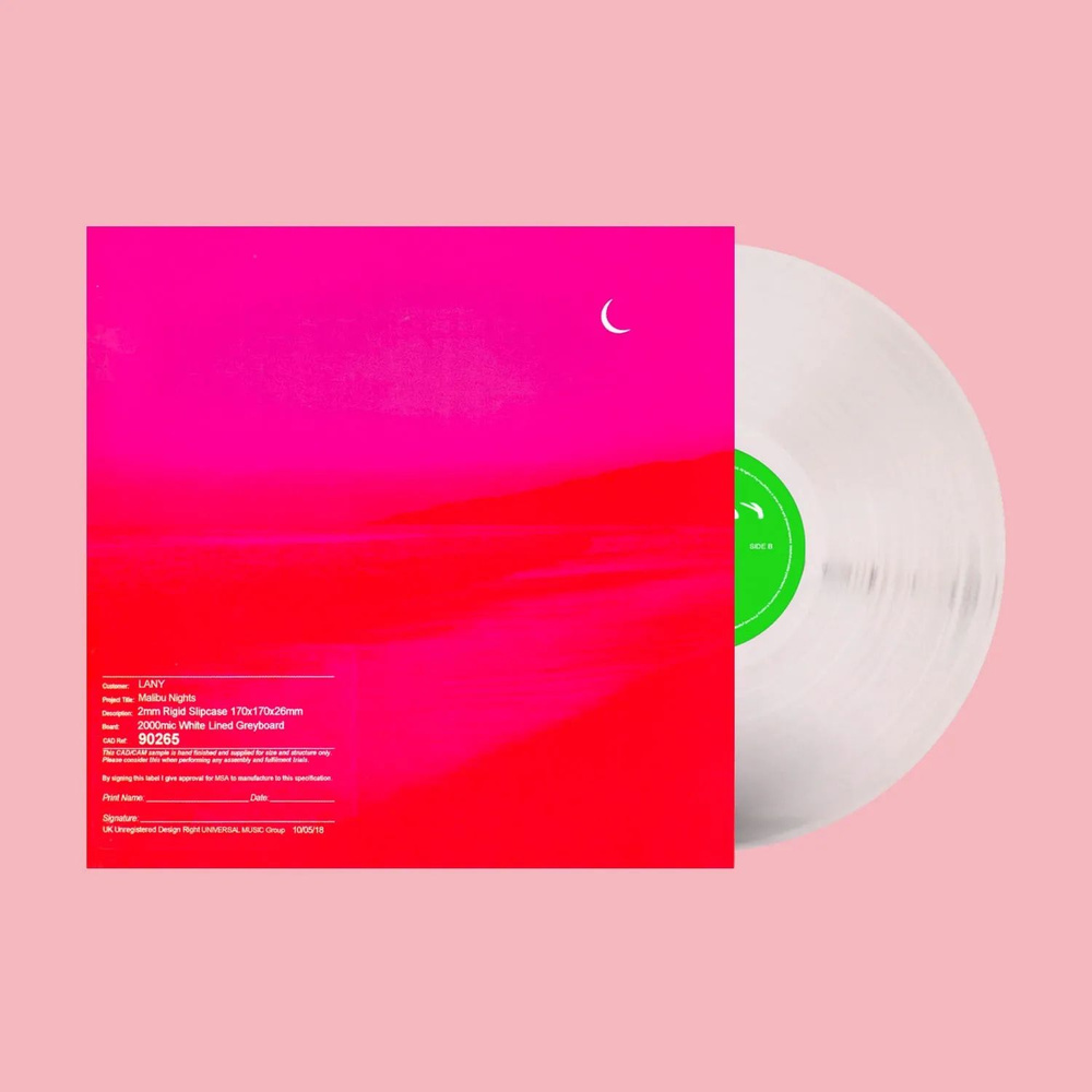 Виниловая пластинка LANY - Malibu Nights Vinyl, LP, Album, Clear 