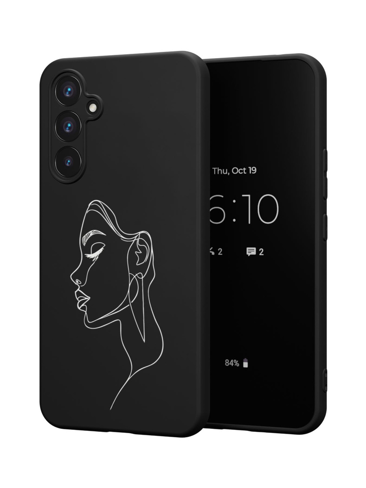 Силиконовый чехол Mcover для Galaxy A55 (5G) (Галакси А55 5Джи), Девушка 3  #1