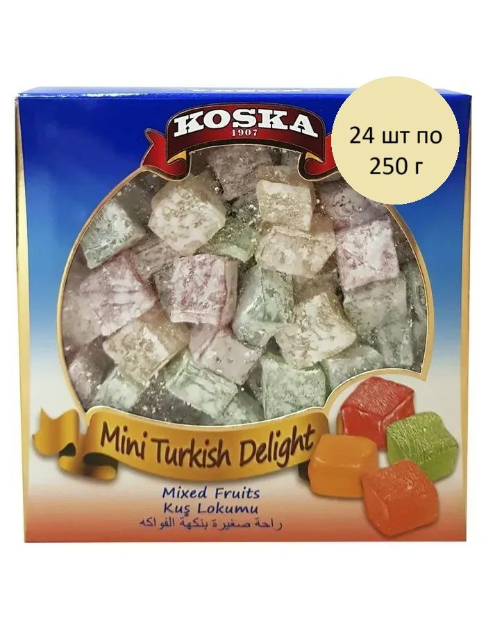 Koska Рахат Лукум Lokumu Kutu 24 шт по 250 г, 1 блок #1