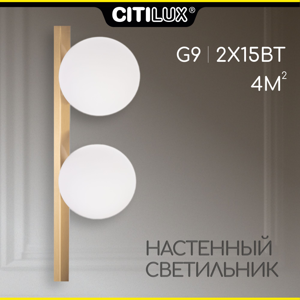 Светильник настенный Citilux GLOB CL209423 Бронза #1